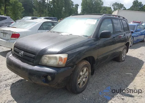 2007 Toyota Highlander V6 z USA, uszkodzony, nr VIN JTEEP21A570204738